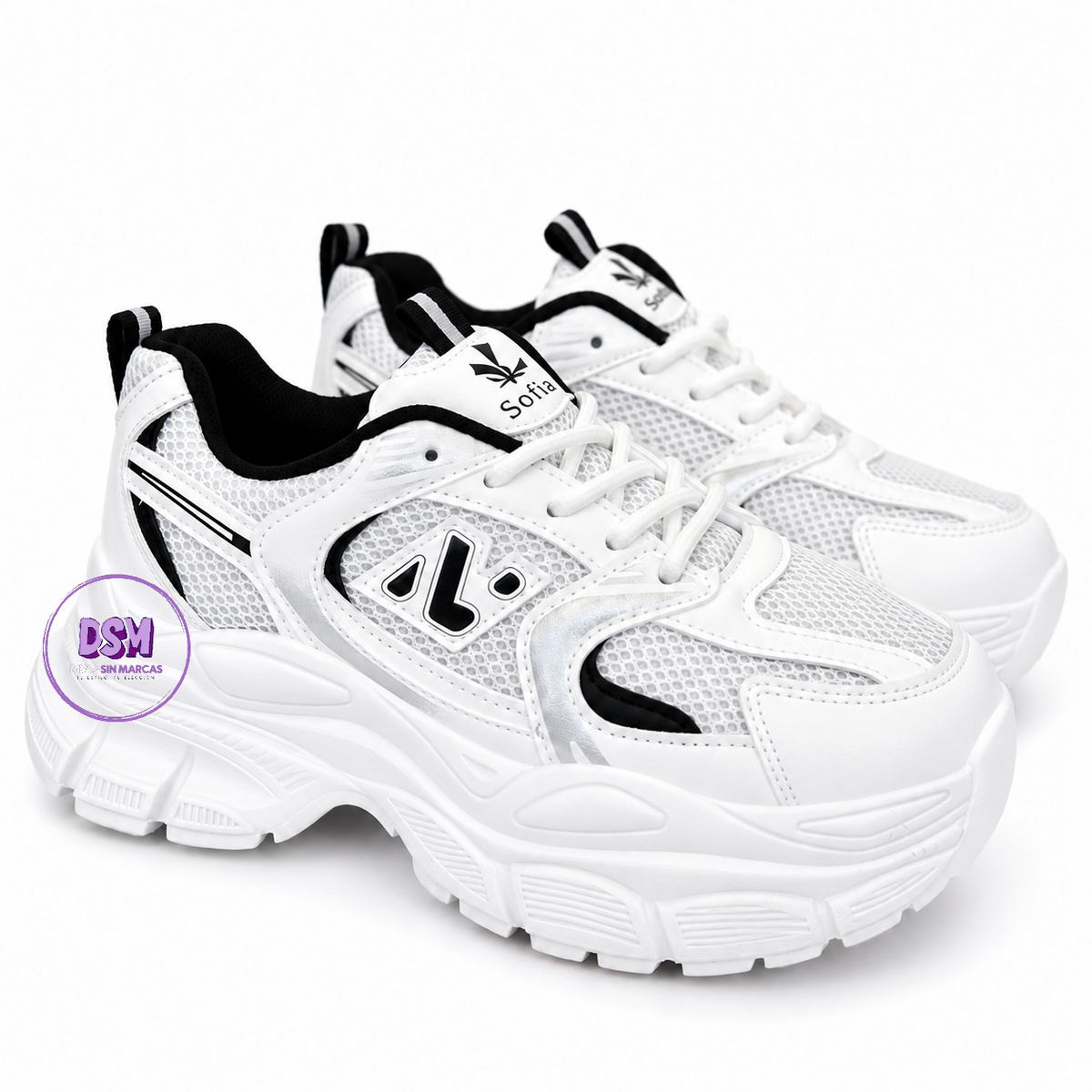 ZAPATILLA DEPORTIVA BLANCO NEGRO