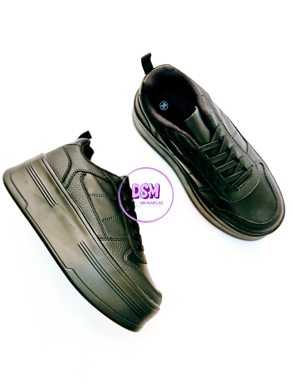 ZAPATILLA NEGRA PLATAFORMA