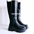 BOTA LISA NEGRA TEJIDO ELÁSTICO