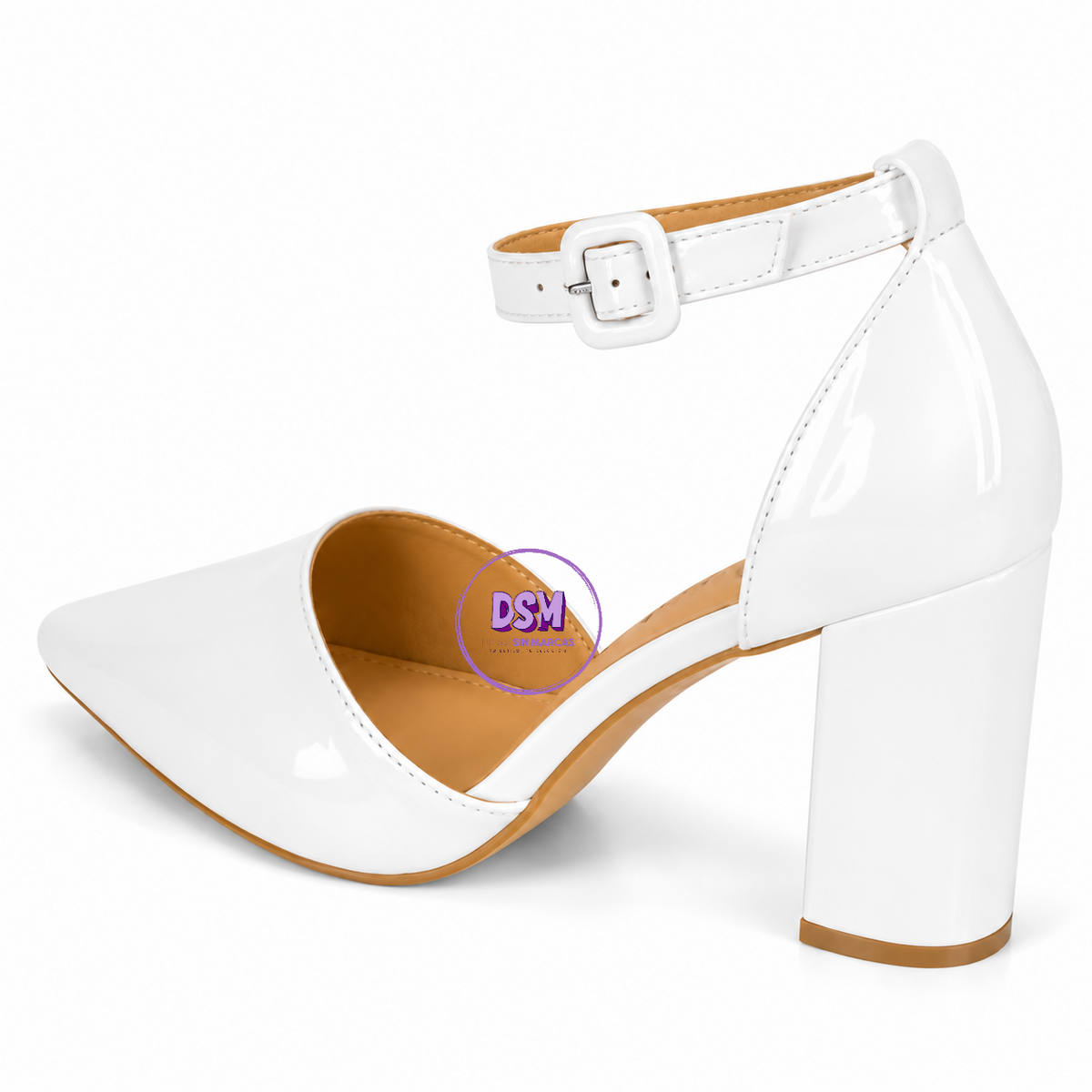 ZAPATO CHAROL BLANCO STILLETTO