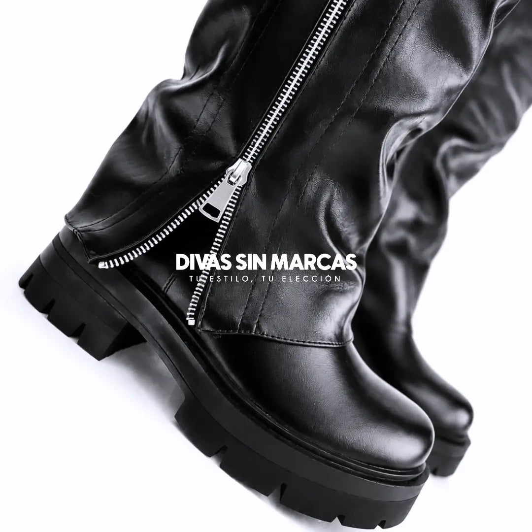 BOTA POLAINA LARGA MODA