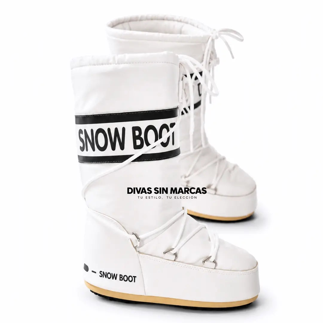 BOTA DE NIEVE MODA BLANCA