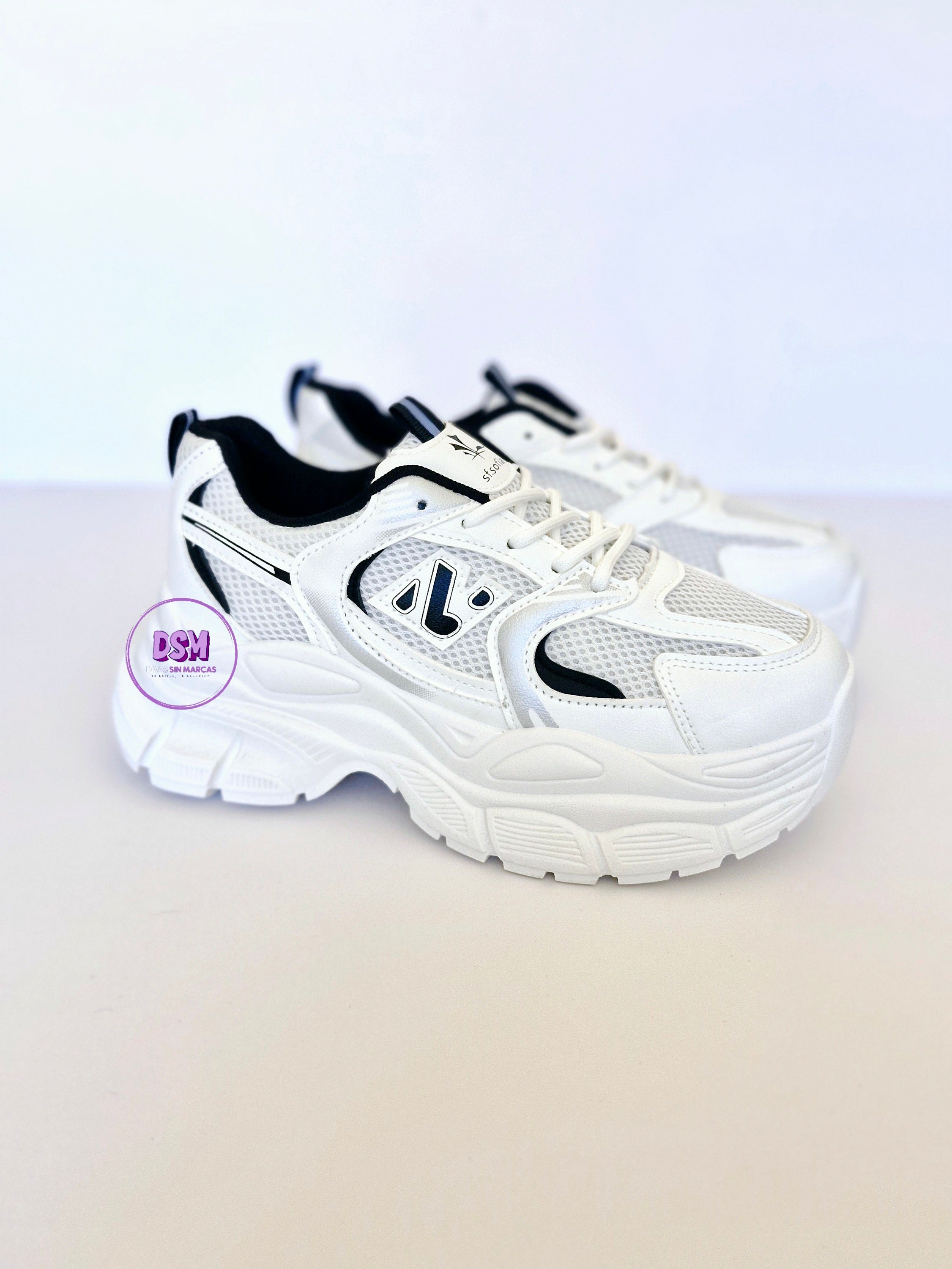 ZAPATILLA DEPORTIVA BLANCO NEGRO