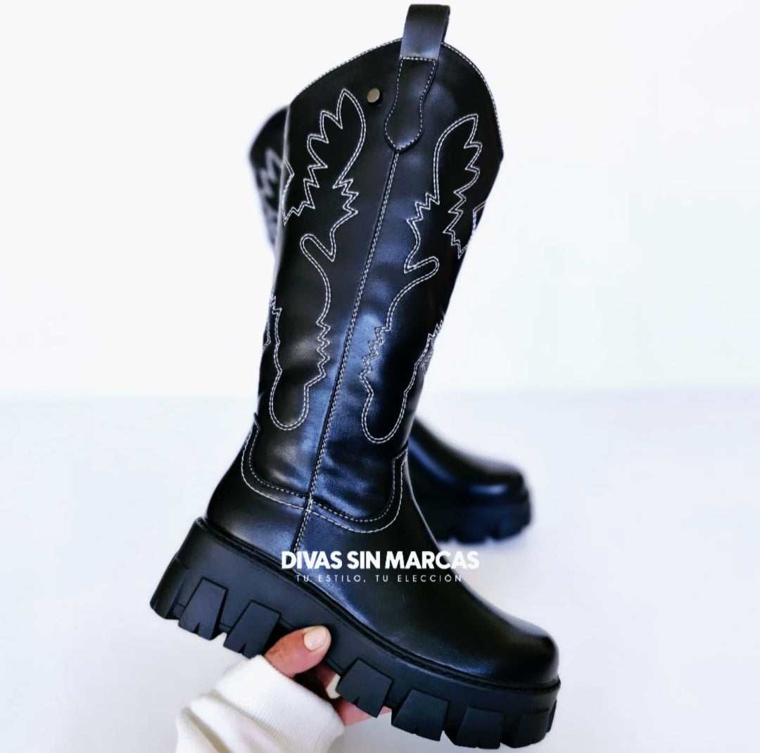 BOTA TEXANA BORDADA