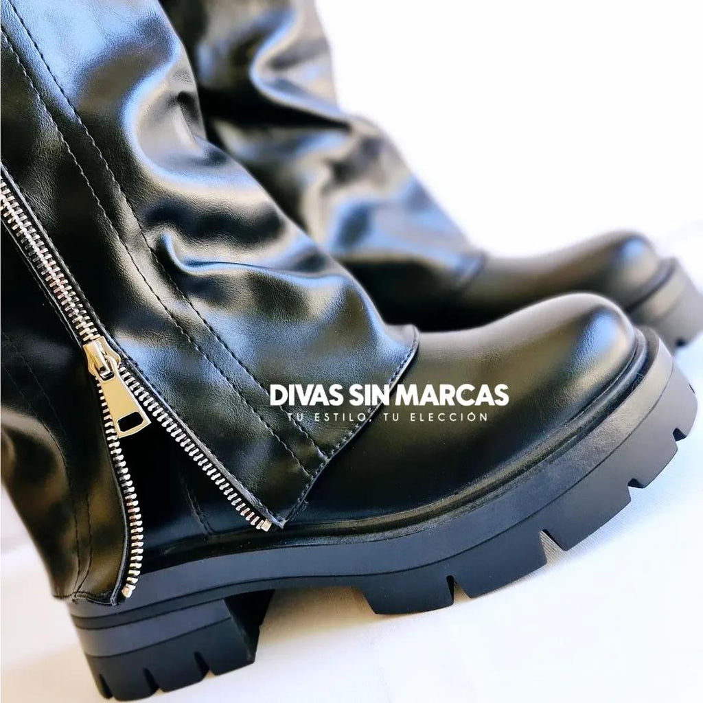 BOTA POLAINA LARGA MODA