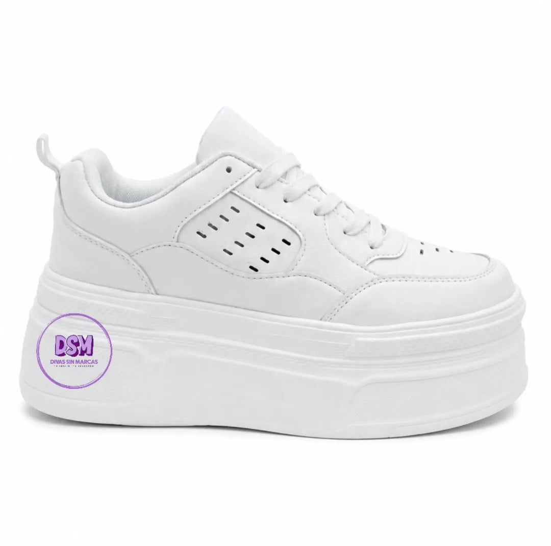 ZAPATILLA PLATAFORMA BLANCA LIVIANA