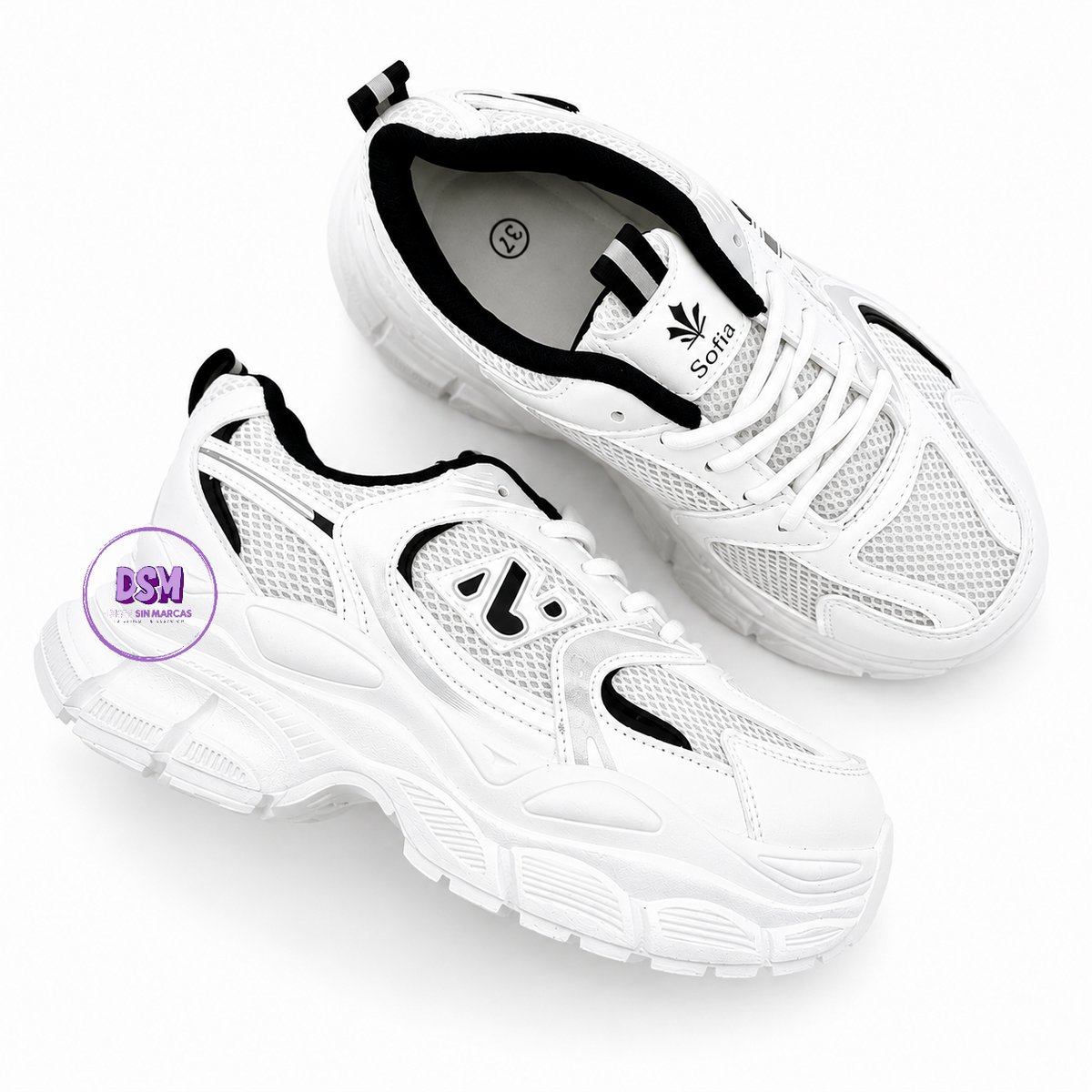ZAPATILLA DEPORTIVA BLANCO NEGRO