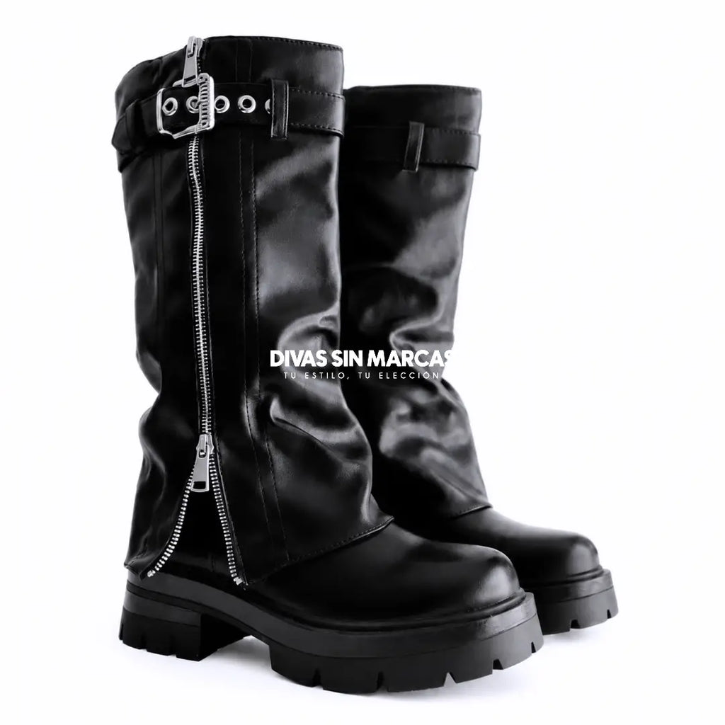 BOTA POLAINA LARGA MODA