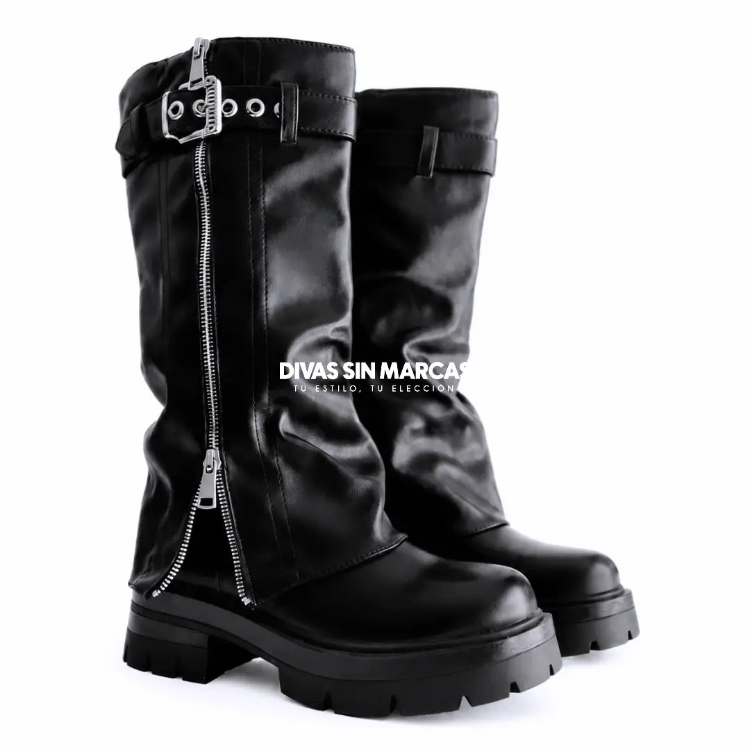BOTA POLAINA LARGA MODA