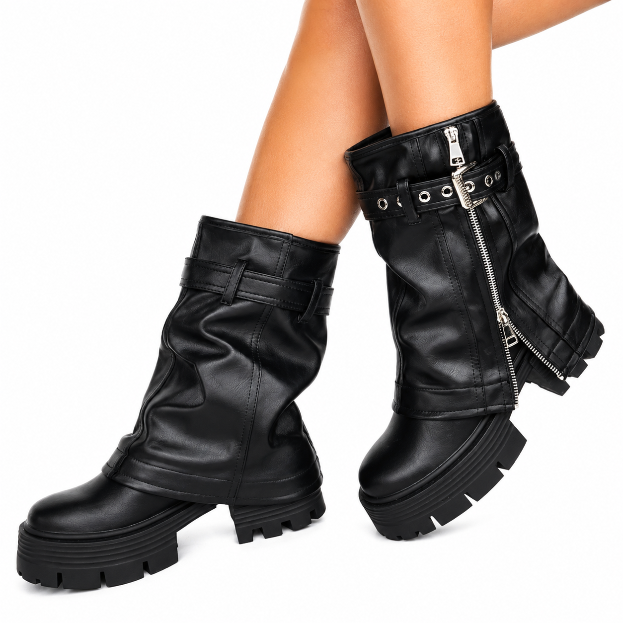 BOTA POLAINA MODA