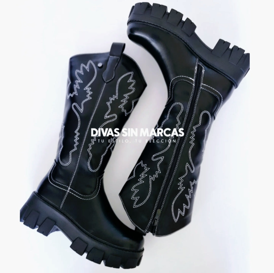 BOTA TEXANA BORDADA