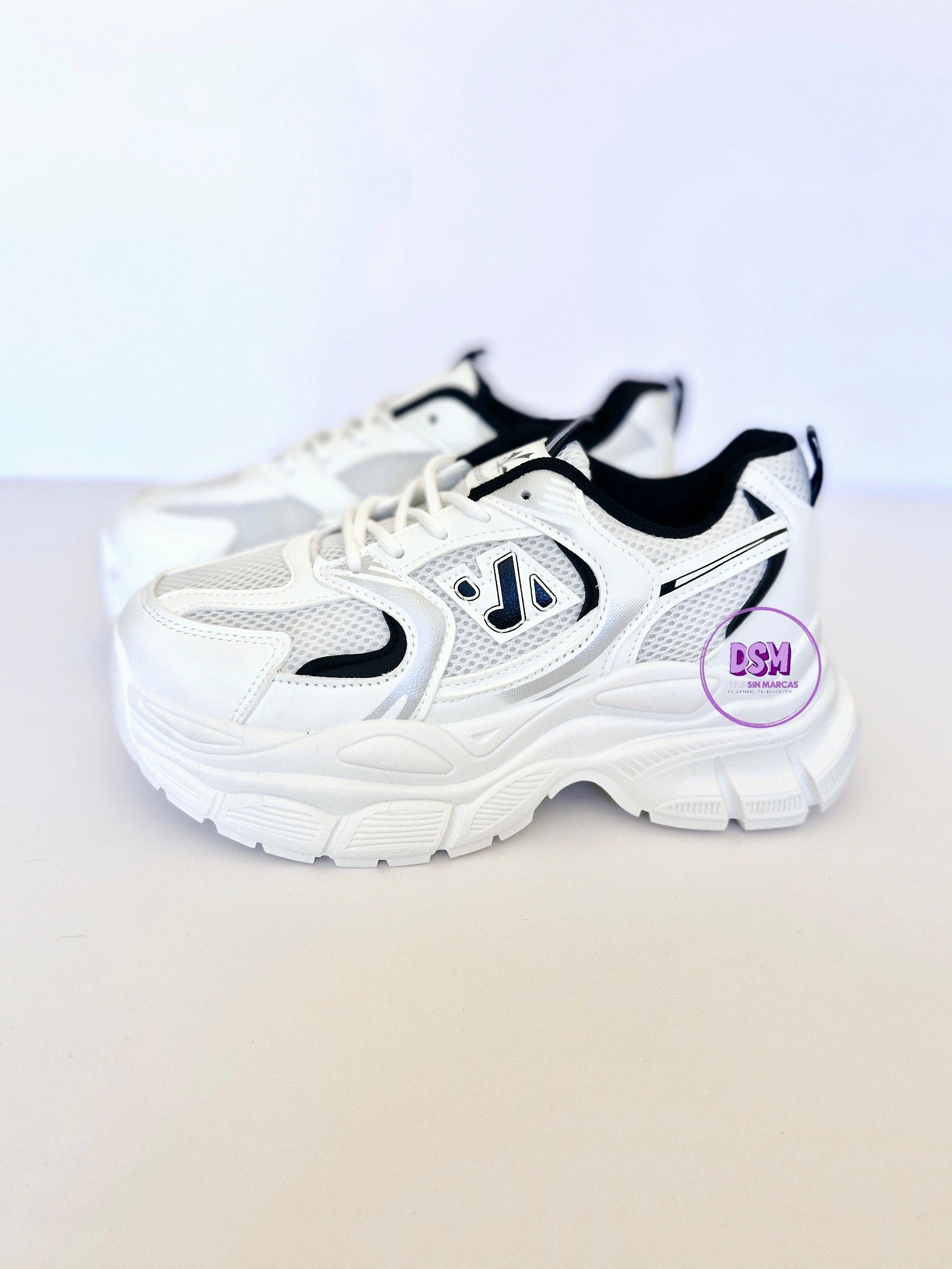 ZAPATILLA DEPORTIVA BLANCO NEGRO
