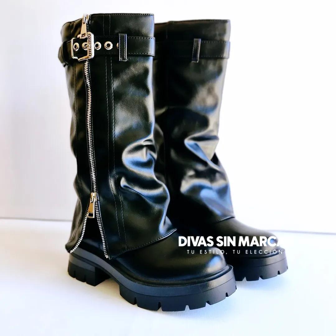 BOTA POLAINA LARGA MODA