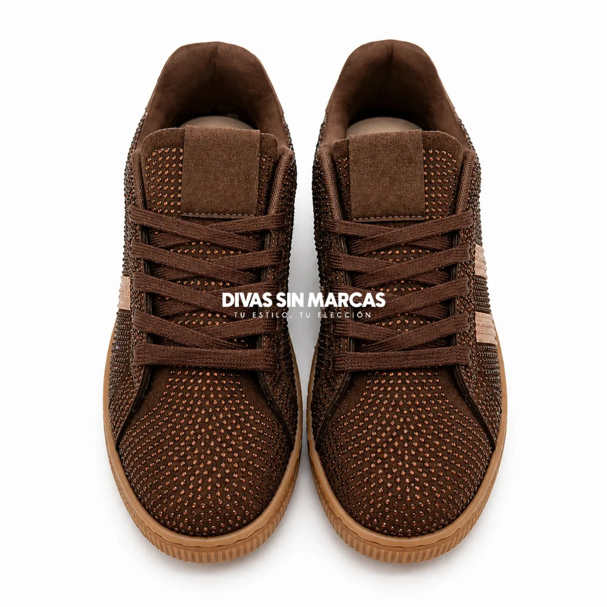 ZAPATILLA URBANA BRILLOS COFFEE
