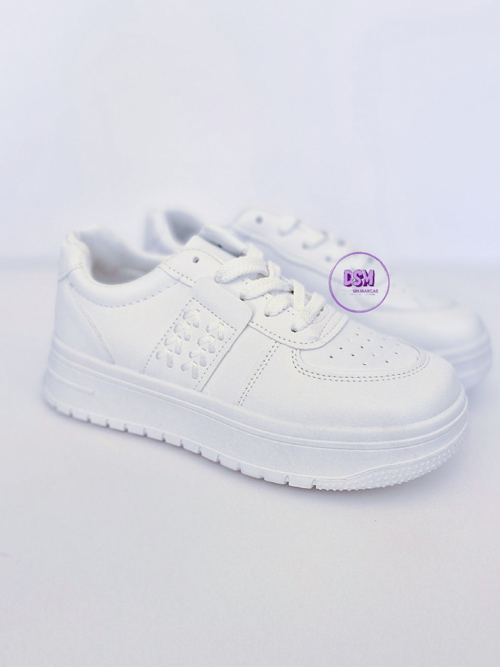 ZAPATILLA BLANCA TRENZADO