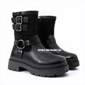 BOTIN HEBILLAS NEGRO
