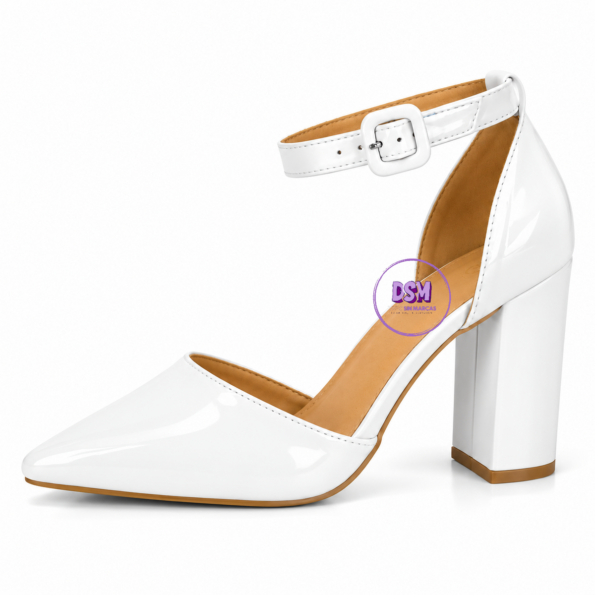 ZAPATO CHAROL BLANCO STILLETTO