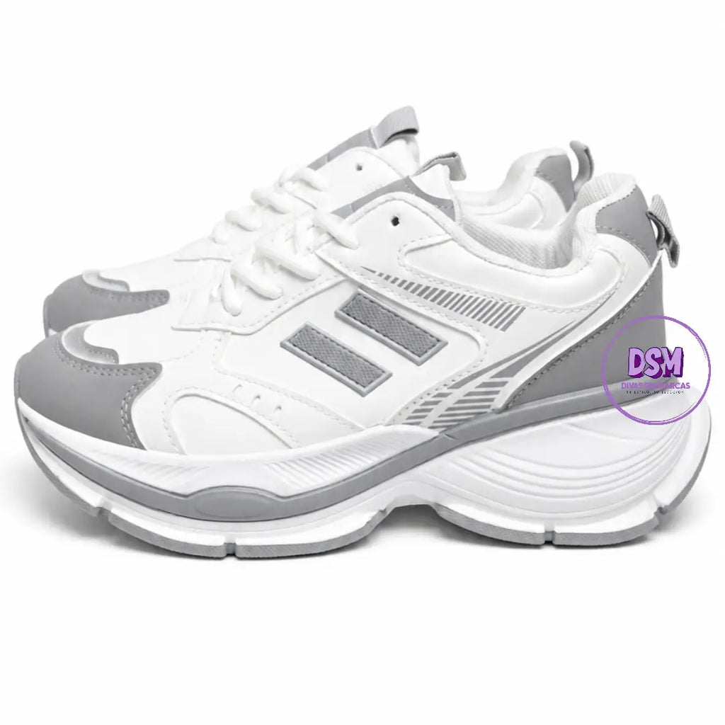 ZAPATILLA DEPORTIVA GRIS/BLANCO