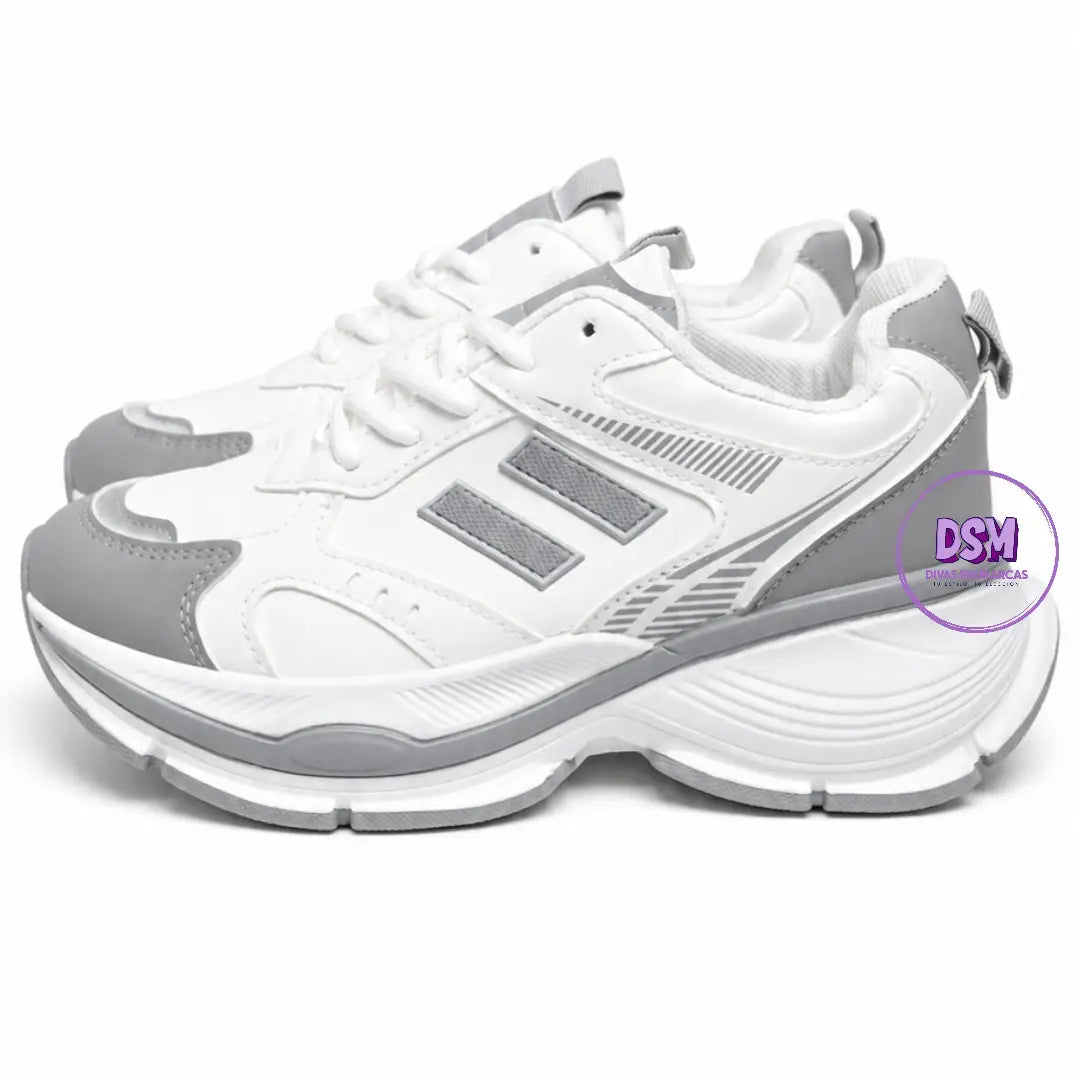 ZAPATILLA DEPORTIVA GRIS/BLANCO