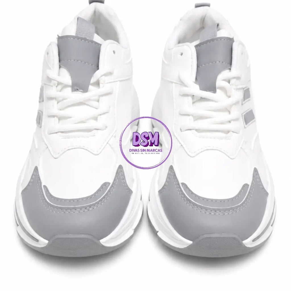ZAPATILLA DEPORTIVA GRIS/BLANCO
