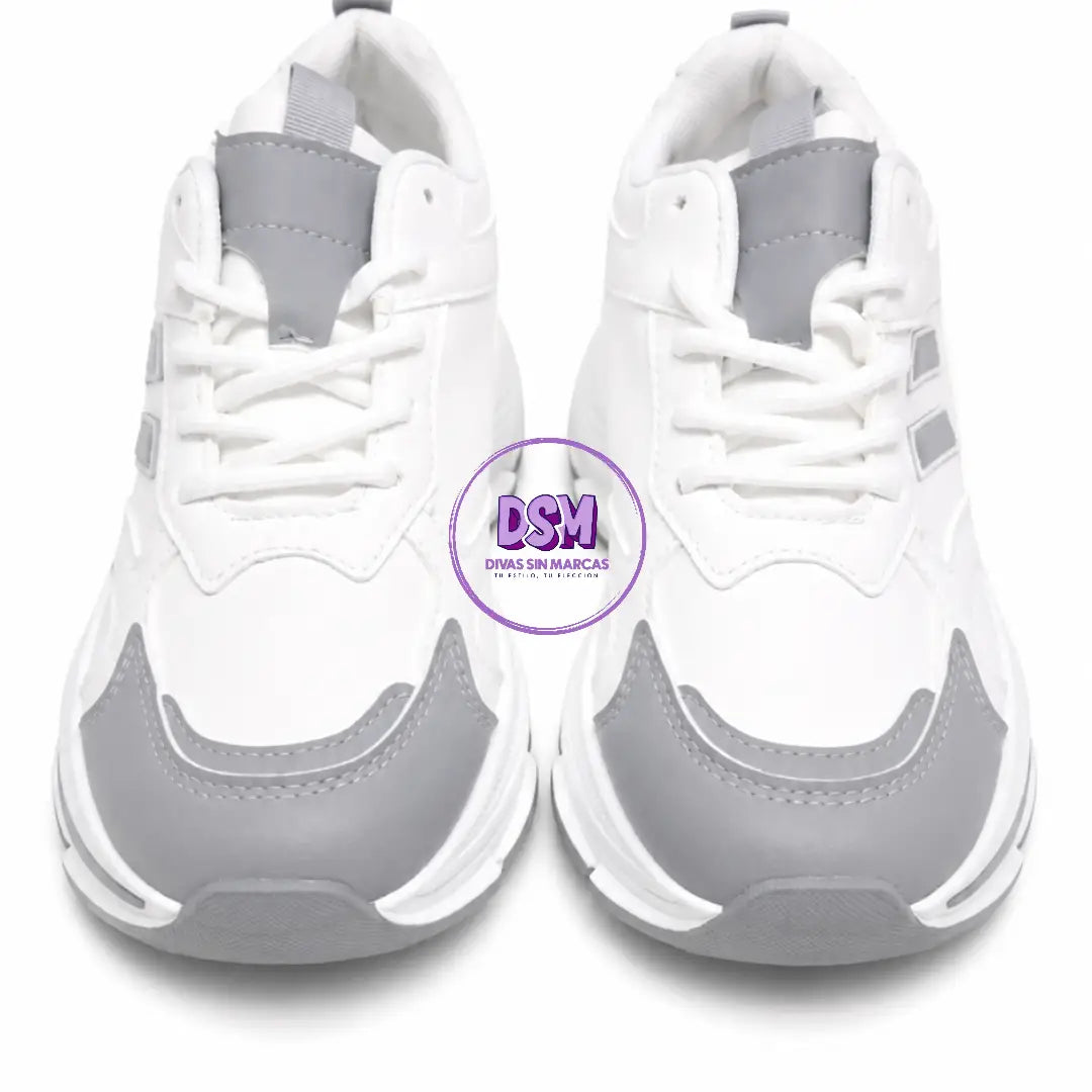 ZAPATILLA DEPORTIVA GRIS/BLANCO