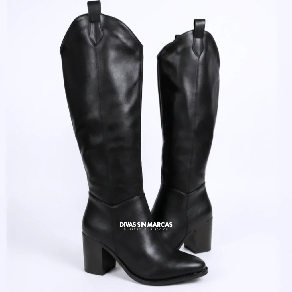 BOTA TEXANA LISA NEGRA