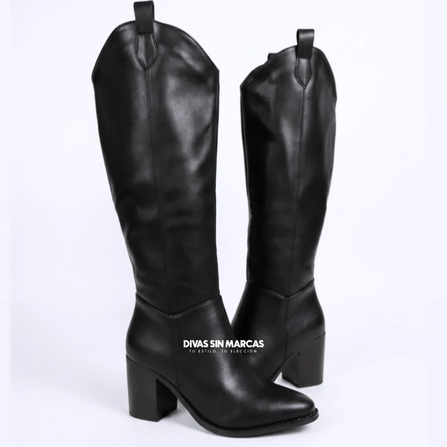BOTA TEXANA LISA NEGRA