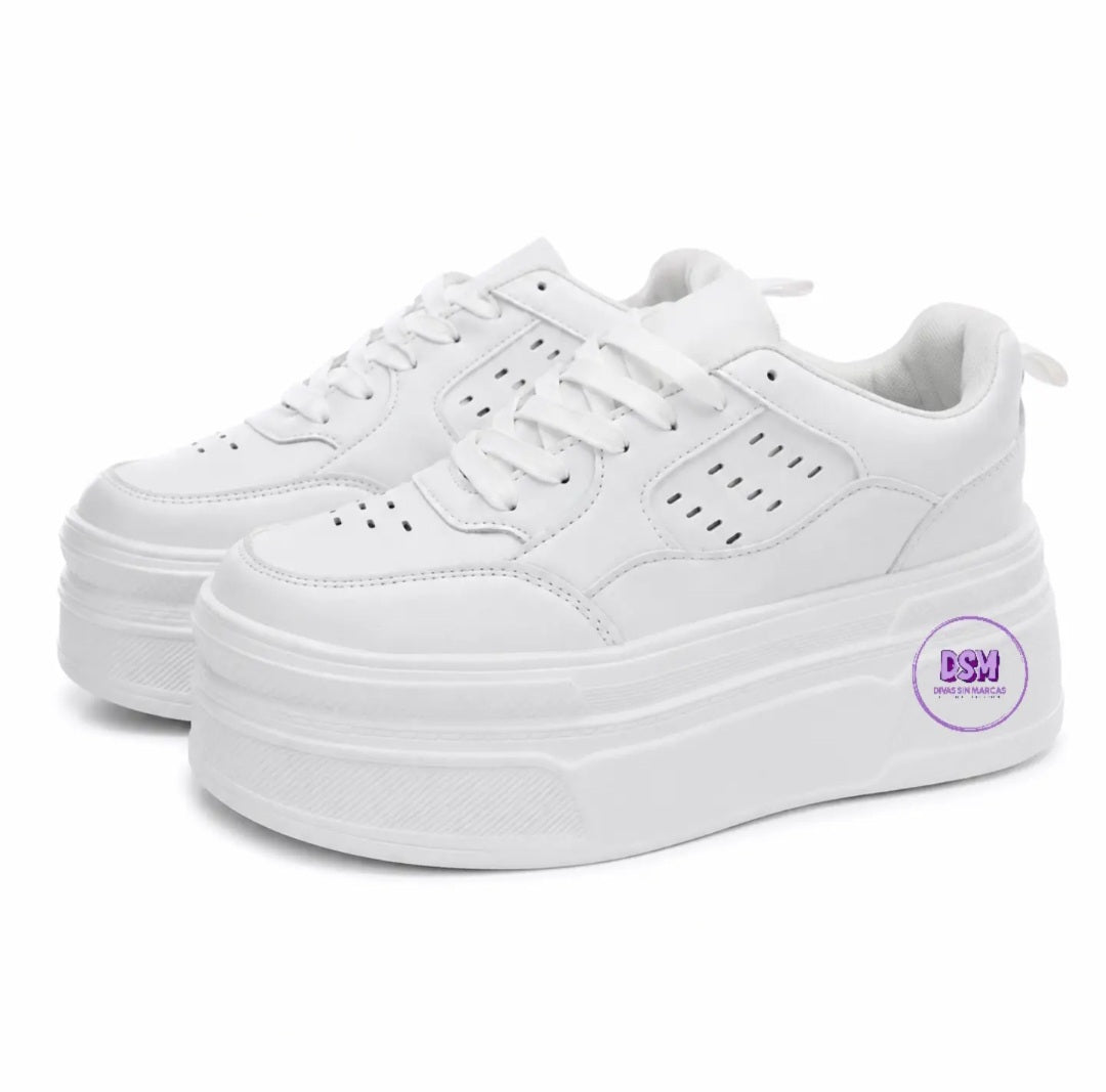 ZAPATILLA PLATAFORMA BLANCA LIVIANA