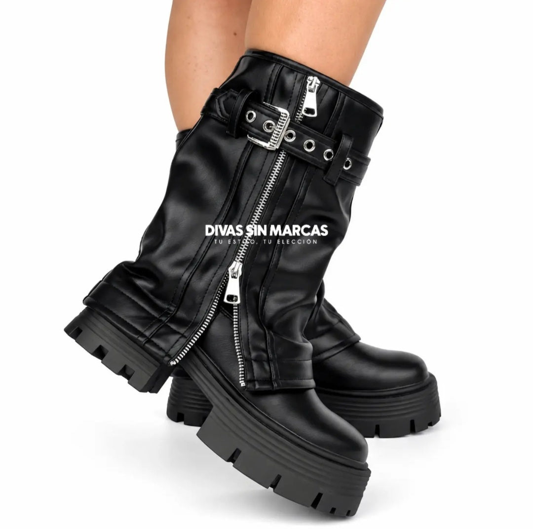 BOTA POLAINA BLACK HEBILLA