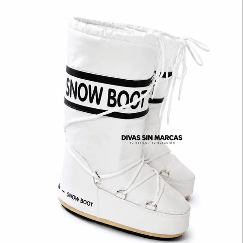 BOTA DE NIEVE MODA BLANCA