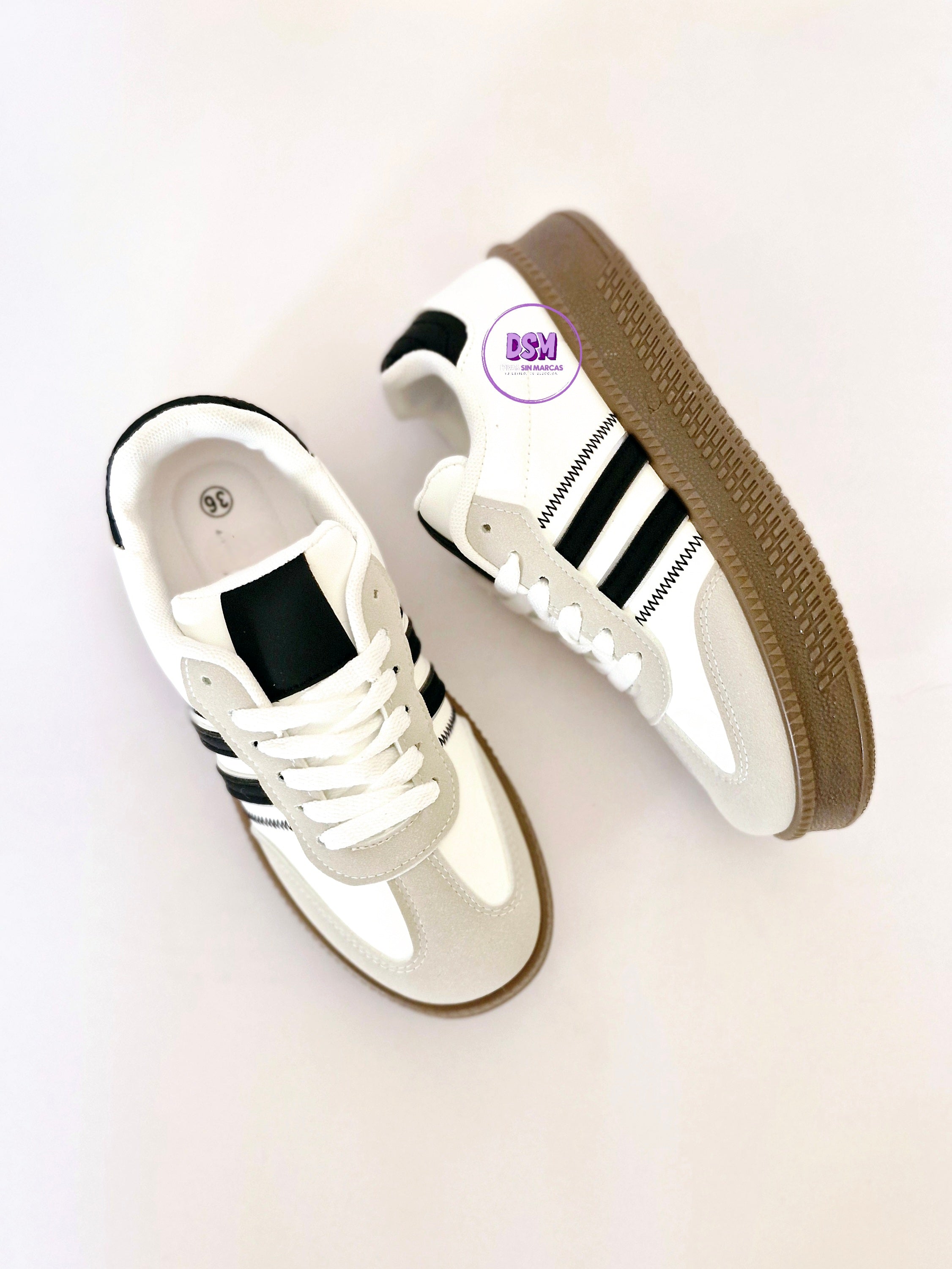 ZAPATILLA URBANA RETRO BLANCA