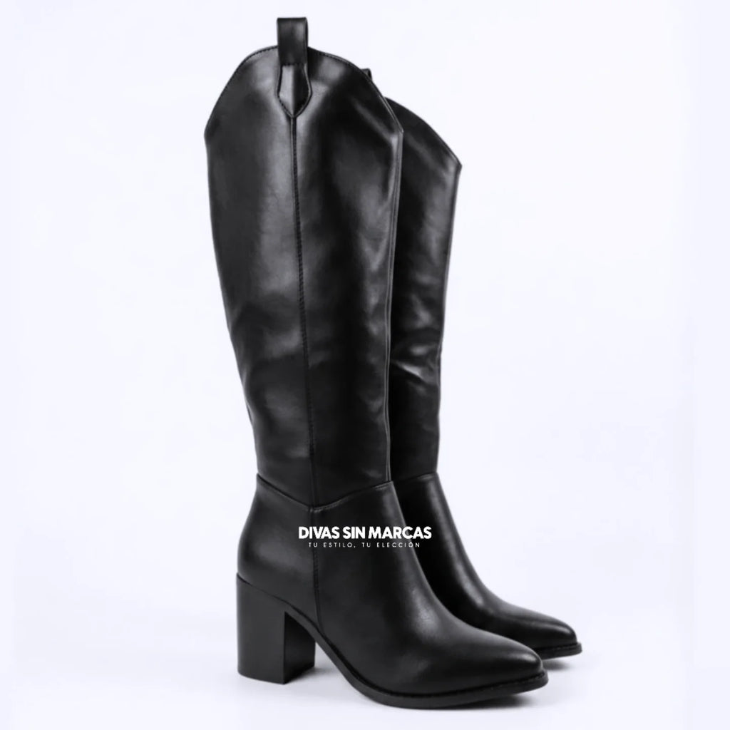 BOTA TEXANA LISA NEGRA