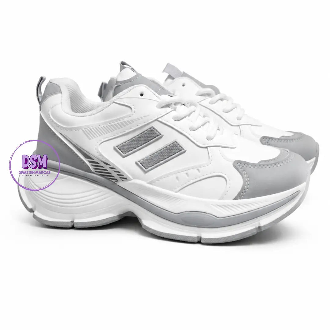 ZAPATILLA DEPORTIVA GRIS/BLANCO